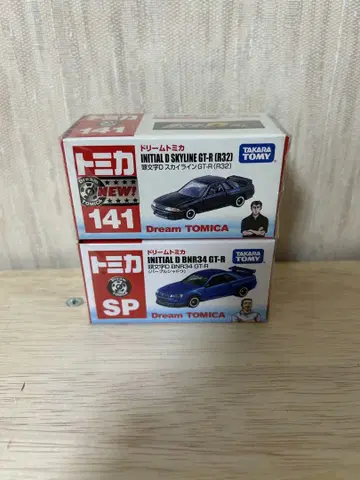토미카 머리글자 D GT-R (R32) & BNR34 GT-R 세트