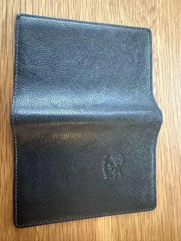 일비종떼 가죽 여권 케이스 블랙