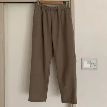 무인양품 스트레치 테이퍼드 팬츠 베이지 L