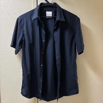 Paul Smith 네이비 반팔 셔츠 M