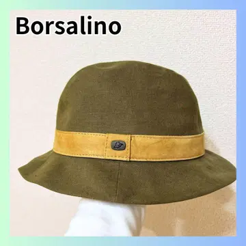 Borsalino 볼사리노 햇 린넨 100% 여성용 M 사이즈 그린