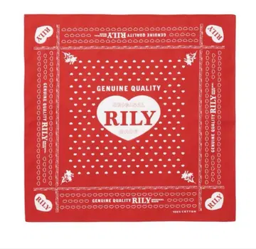 반다나 이마이치 류지 Heart Logo Bandana RED