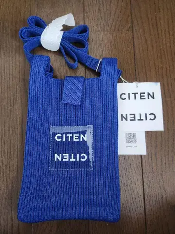 CITEN 니트 클리어 로고 미니 숄더백