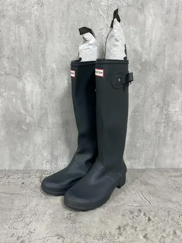HUNTER 헌터 장화 레인부츠 US6 23cm 블랙