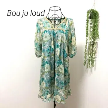 8631-1 Bou ju loud 부즈루드 꽃무늬 쉬폰 원피스