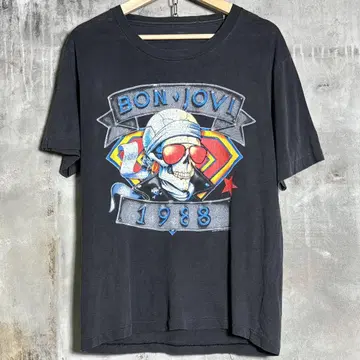 80년대 BONJOVI 밴딩 티셔츠