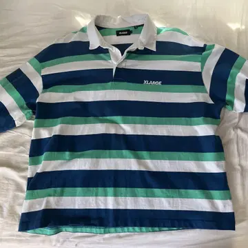XLARGE 스트라이프 긴팔 피케 셔츠