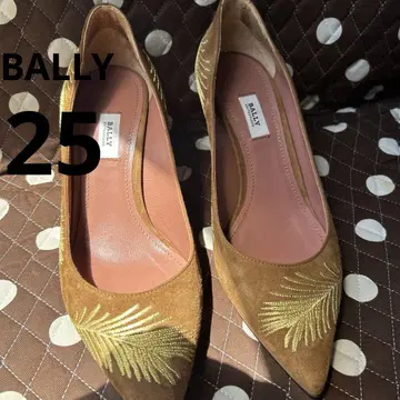 BALLY 브라운 스웨이드 펌프스 38