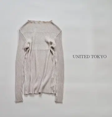 유나이티드 도쿄 하이넥 리브 니트