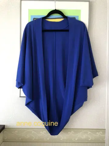 anne coquine 강연 티셔츠 돌먼 슬리브 가디건
