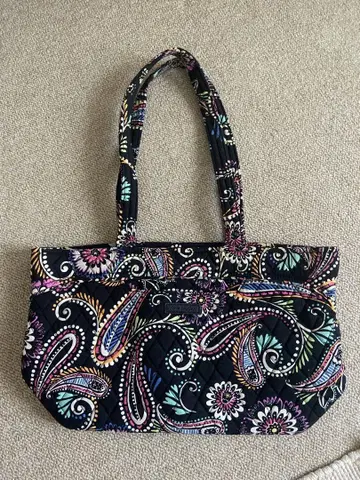 Vera Bradley 페이즐리 무늬 토트백