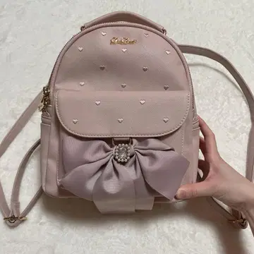 LIZLISA 롱 리본 백팩 핑크 양산형 지뢰계