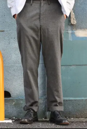 workers FWP TROUSERS 블랙 샴브레이 XS