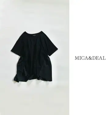 MICA&DEAL 운모 앤 딜 백 페플럼 풀오버