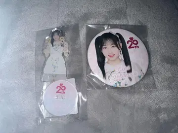 AKB48 토쿠나가 린카이 아크릴 스탠드 캔뱃지 20주년 스크래치