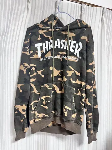 THRASHER 카모플라쥬 후드티