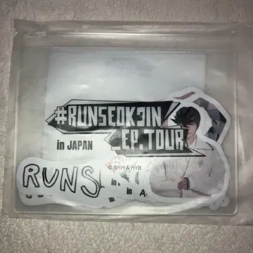 BTS 진 RUNSEOKJIN in JAPAN 스티커 세트 파우치