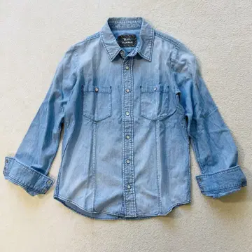 R.H. VINTAGE 데님 웨스턴 셔츠 일본제 긴팔 블루