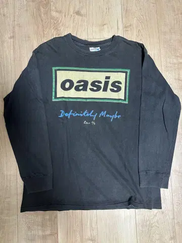 Oasis Definitely Maybe 빈티지 1994 긴팔