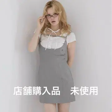 앤드메리 베티 레이어드 드레스 그레이