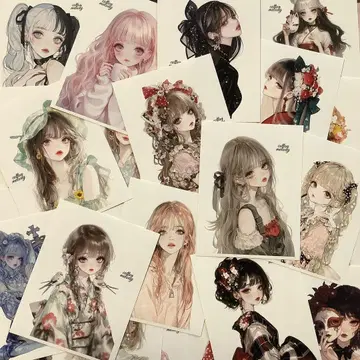 인물 스티커 cotton melody 씨 스티커 랜덤 30장