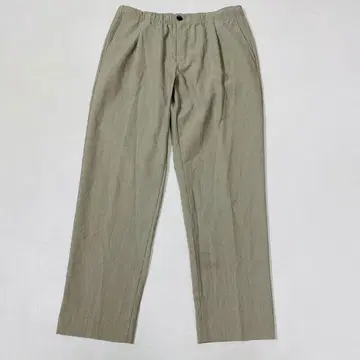 UNITED ARROWS 린넨 혼방 1 플리츠 올 개더 이지 팬츠