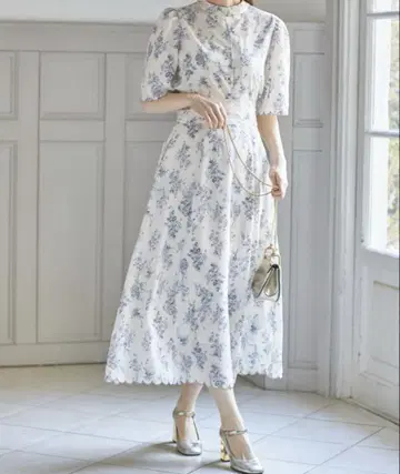 tocco closet 셋업 스캘럽 블루