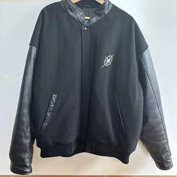 TRIMARK 블랙 바시티 자켓 XL