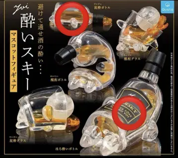 취한 스키 마스코트 피규어 가챠 얼큰 보틀 만취 보틀