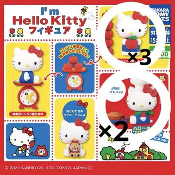 Im hello kitty 피규어 5개 세트