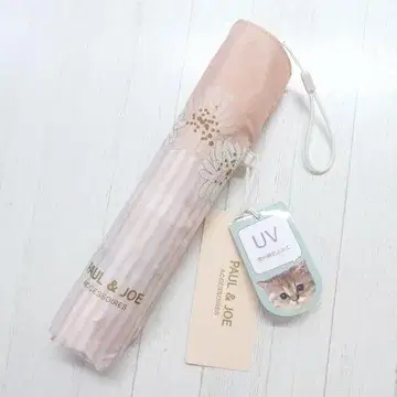 폴앤조 UV가공 접이식 우산 스트라이프 밤산테움 피치