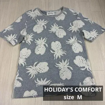 HOLIDAY'S COMFORT 파인애플 패턴 티셔츠 맨투맨