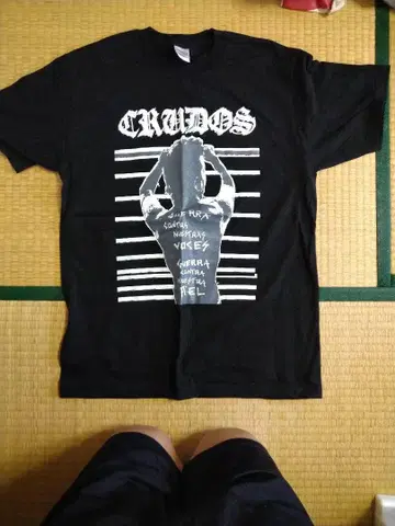 LOS CRUDOS 티셔츠 L 블랙