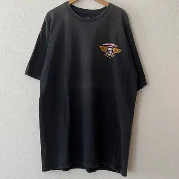 POWELL PERALTA 다크 그레이 티셔츠 레어 스컬