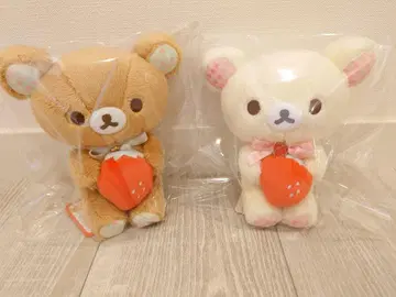 리락쿠마 코리락쿠마 딸기 봉제 인형 2개 세트