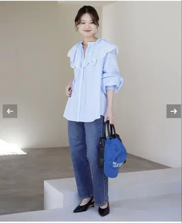 SLOBE IENA LE DENIM 스트레이트 팬츠