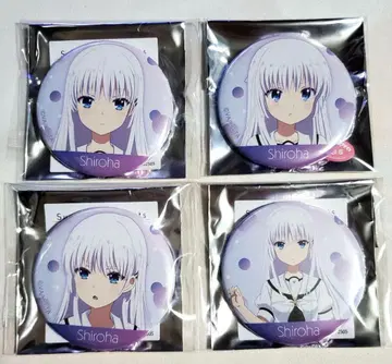 Summer Pockets 사마포케 표정 캔뱃지 나루세 시로하 4종 세트