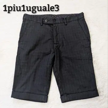 새상품급 1PIU1UGUALE3 하프 팬츠 하운드투스 체크 무늬 일본제