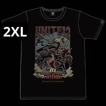B'z UNITE #02 콜라보 티셔츠 2XL 사이즈 맨 위드 28일