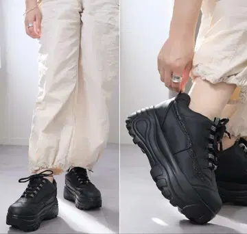 레이스업 통굽 스니커즈 지마짱 스크런치 ways will shushu