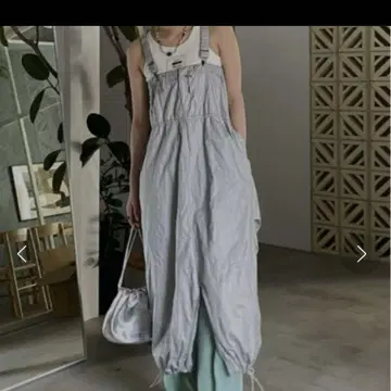 Ameri MANY WAY SUSPENDER SKIRT 실버 M