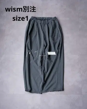 ANCELLM WISM 별주 TUCKSWEATPANTS 그린 size 1