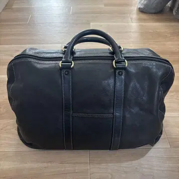 가죽 보스턴 백 블랙