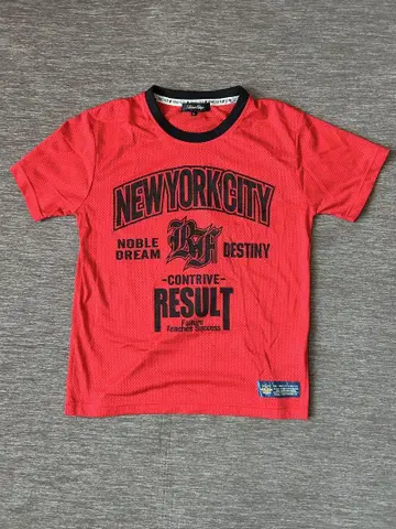 TimeStep 레드 티셔츠 L NEWYORKCITY 메쉬
