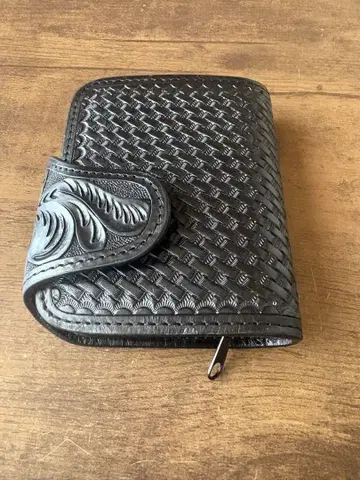 leather wallet (black) 천연 가죽