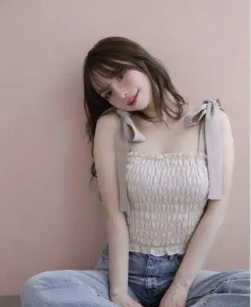 ANDMARY May shirring tops 아이보리