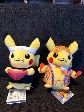 포켓몬 센터 후쿠오카 R 봉제 인형 피카츄 세트