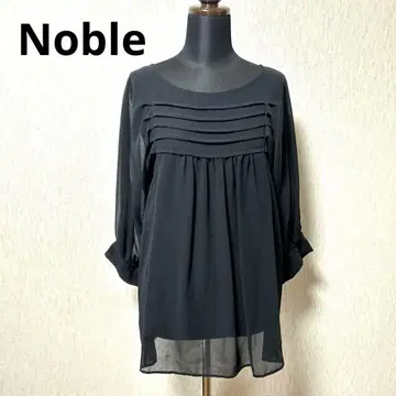 Noble 노블 시어 블라우스 블랙 일본제
