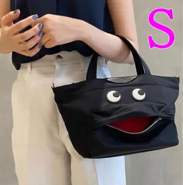 새상품 안야 힌드마치 A4 대응 아이즈 나일론 토트백 블랙