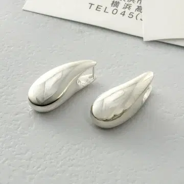 현행 모델 GEORG JENSEN 리플렉트 귀걸이 L 사이즈 양쪽 귀